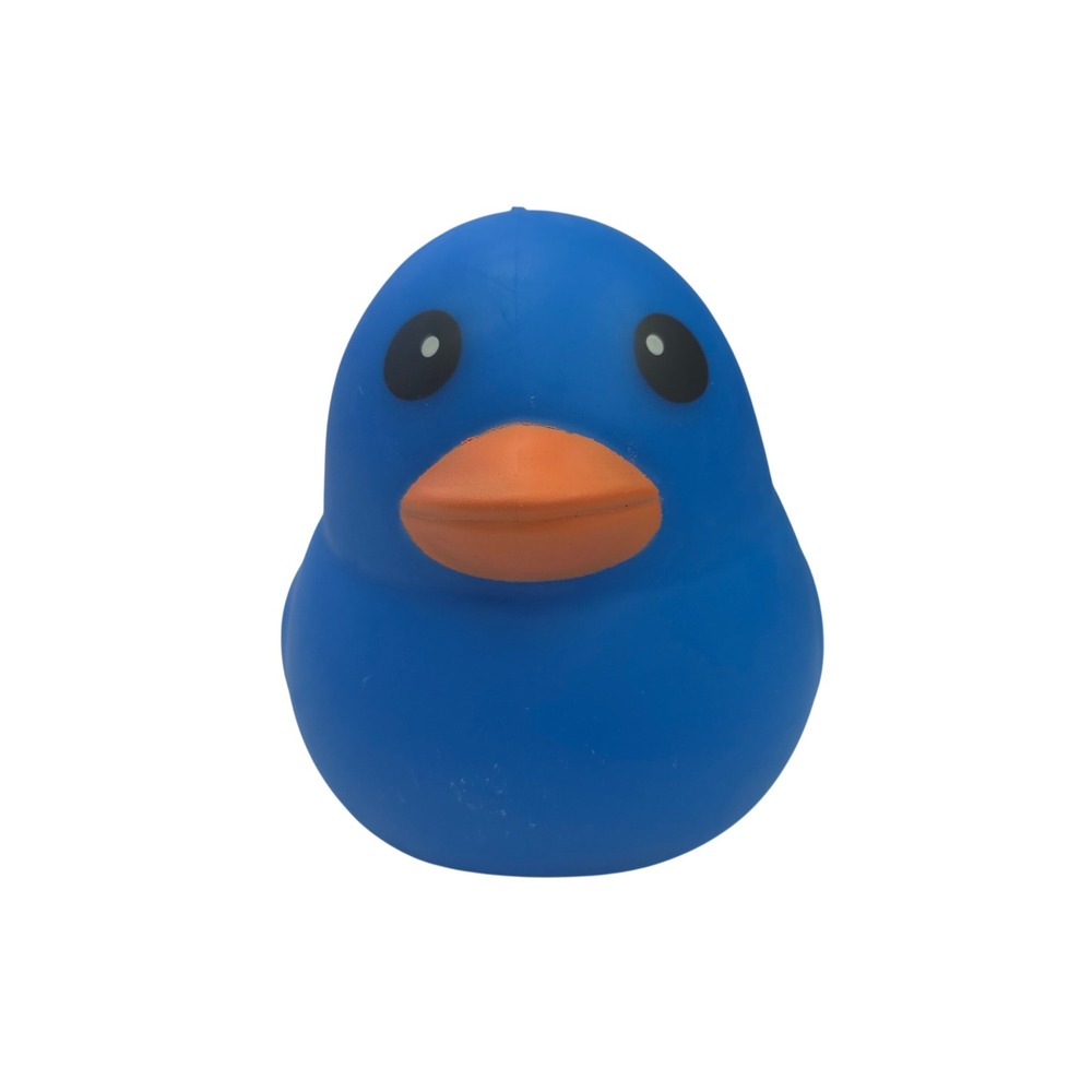 Laffy Quacks Blue Rubber Duck Squish Stretch Sensory Toy Stress Ball Fidget NEW